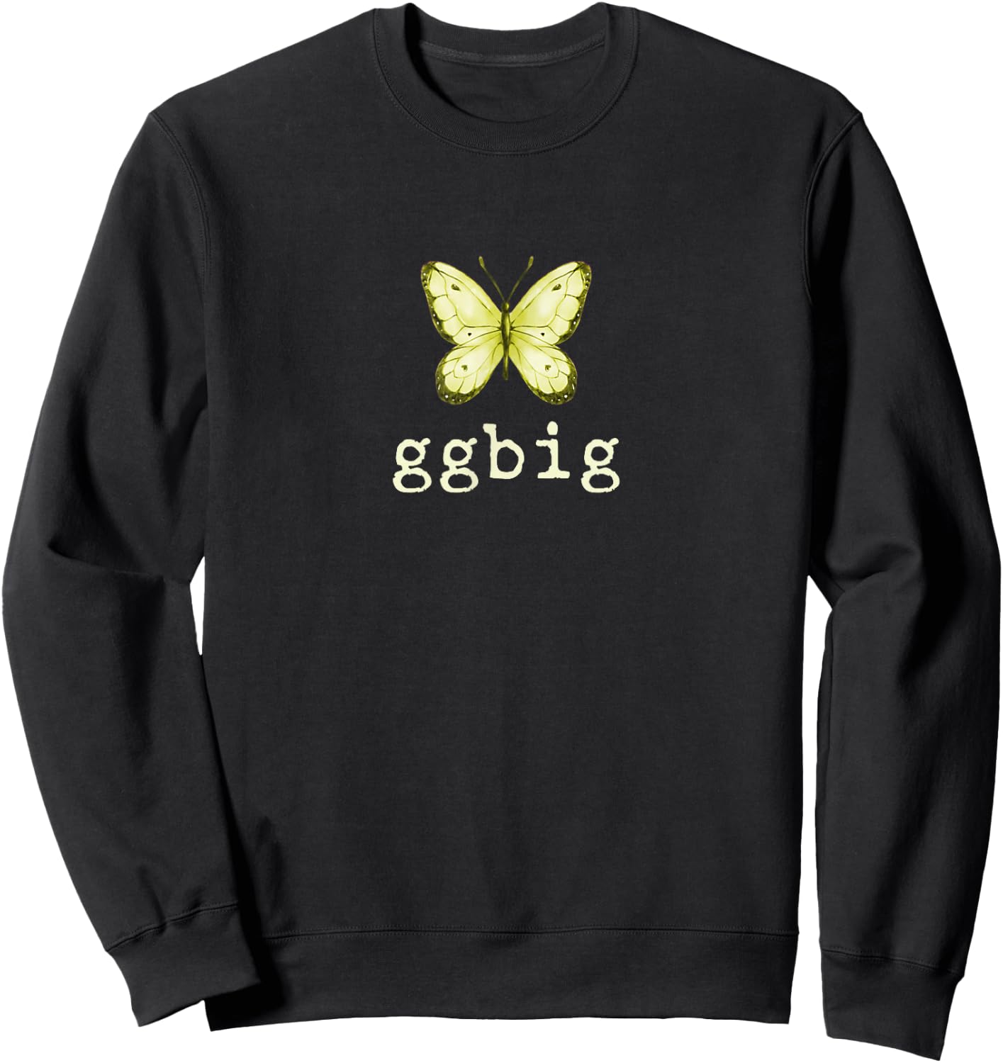 GGBig Butterfly Sorority Reveal Big Little for Lil Sister Sweatshirt - Sweatshirt | Black