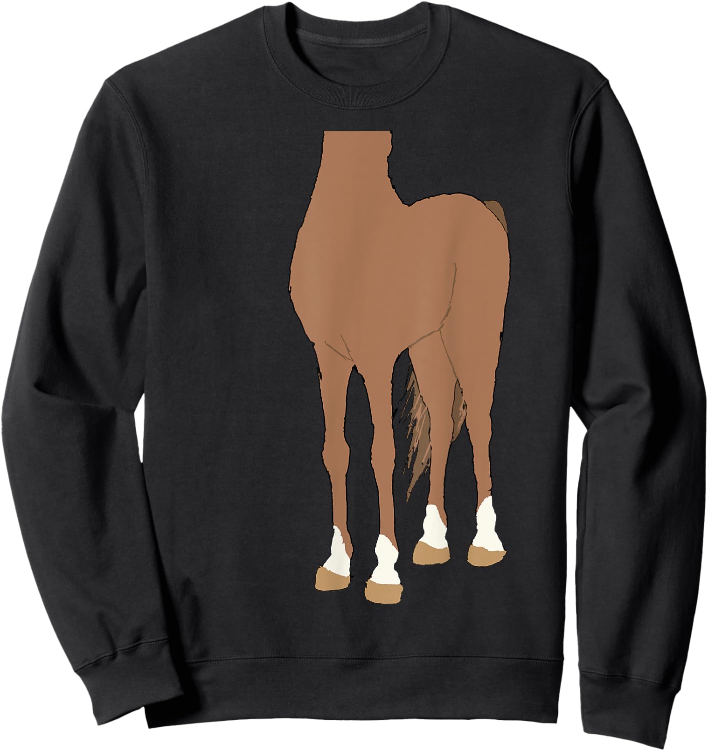Halloween Horse Body Costume for Kids Sweatshirt - Sweatshirt | Black