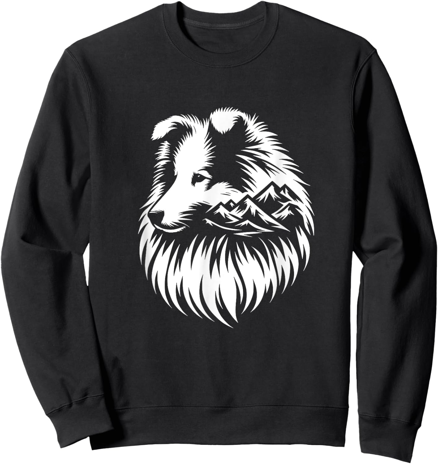 Shetland Shepherd Dog Sheltie Nature Design Sweatshirt - Sweatshirt | Black