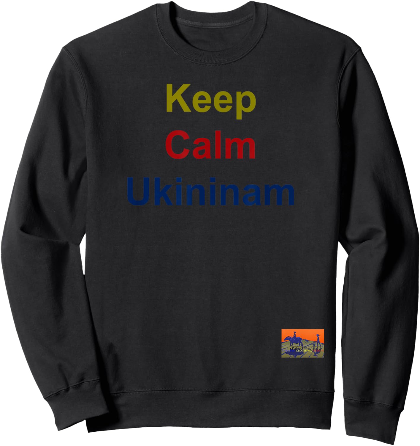 Filipino Shirt - Keep Calm Ukininam Women Sweatshirt - Sweatshirt | Black