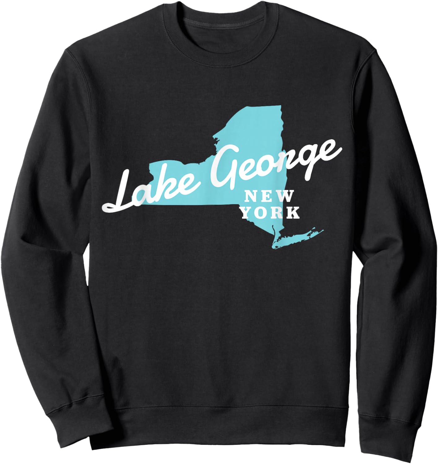 Lake George NY New York State Lake George Sweatshirt - Sweatshirt | Black