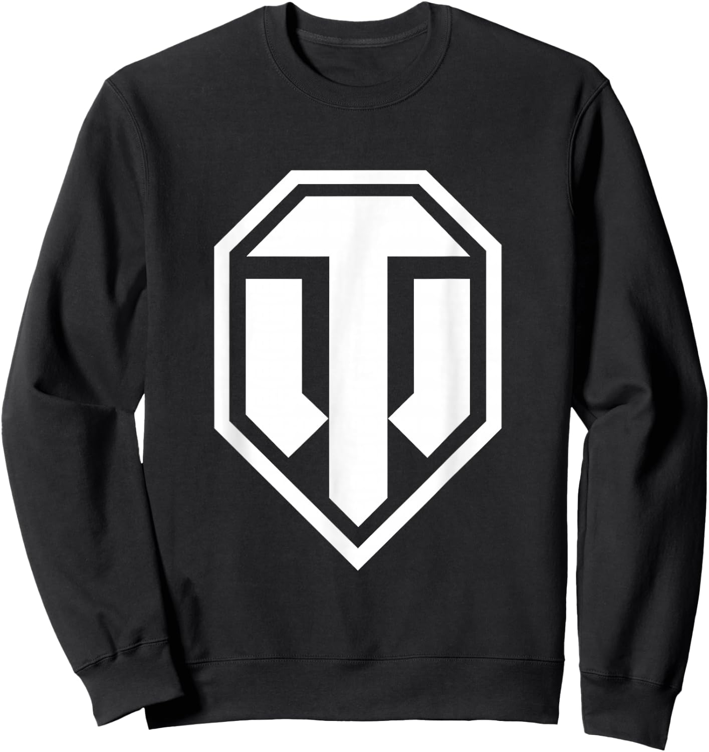 World of Tanks Logo (white) , black Sweatshirt - Sweatshirt | Black