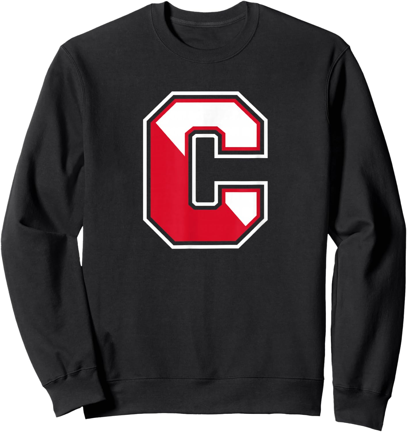 SUNY Cortland Red Dragons C Mark Sweatshirt - Sweatshirt | Black