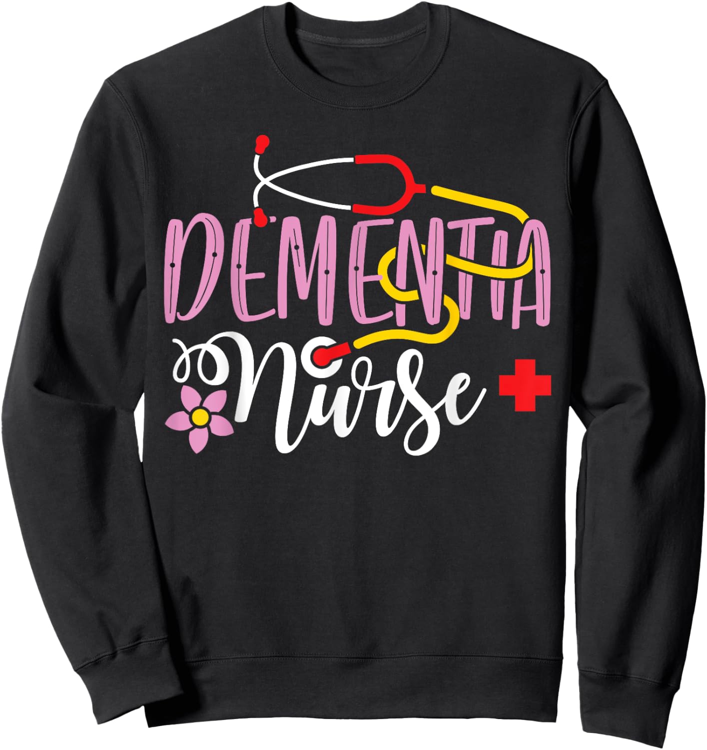 Dementia Nurse Caregiver Awareness - Nursing Home Nurse Sweatshirt - Sweatshirt | Black