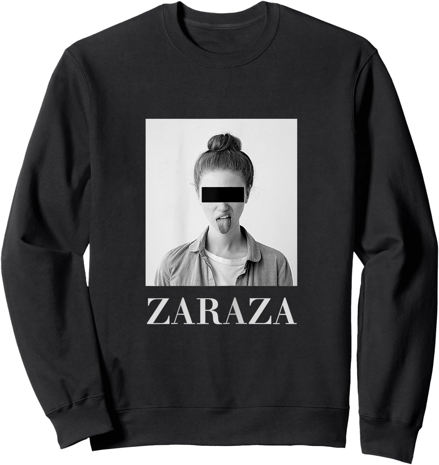 Naughty Girl Zaraza Russian Design Good Girl Sweatshirt - Sweatshirt | Black