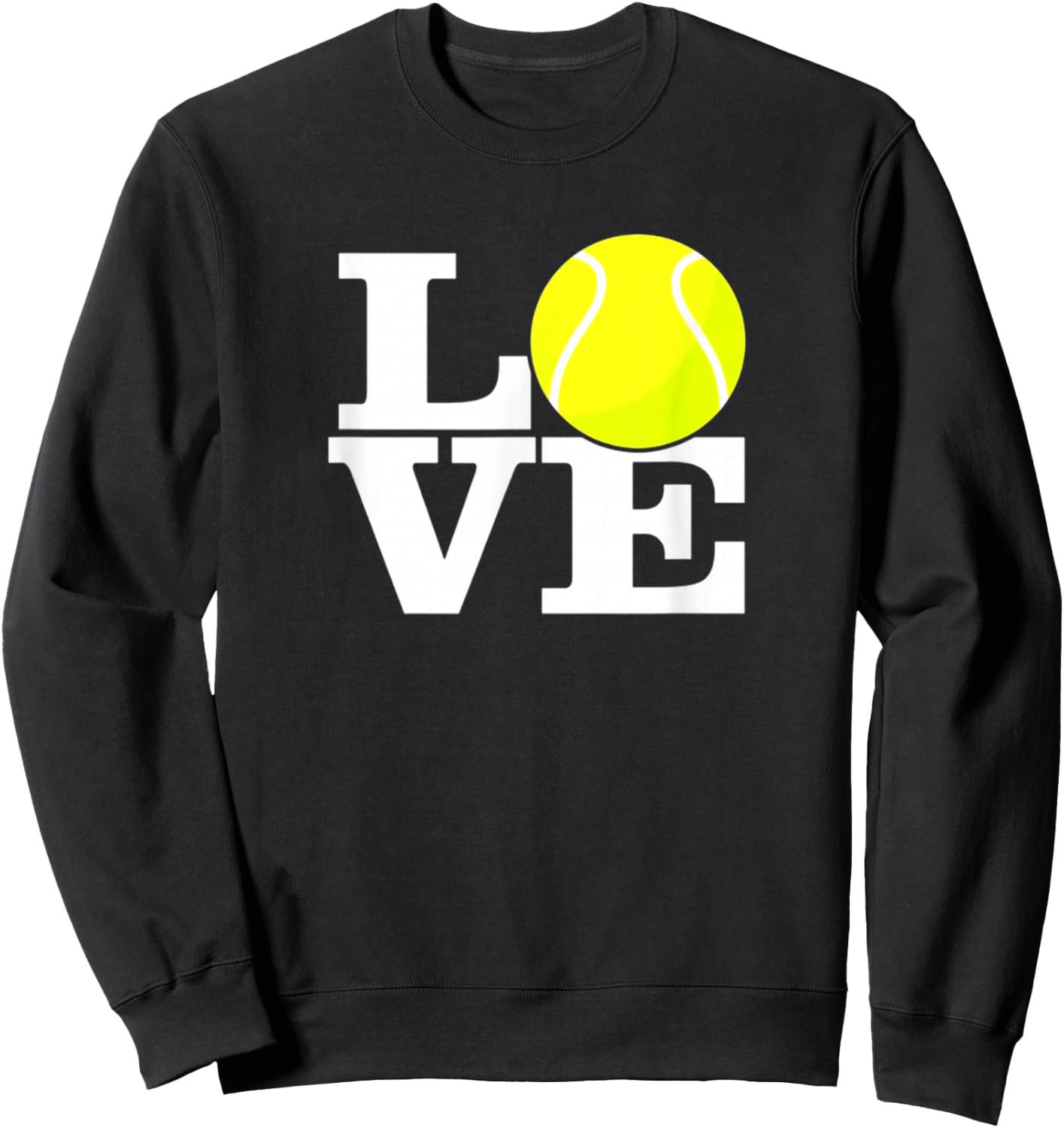 Love Tennis Ball Sweatshirt - Sweatshirt | Black