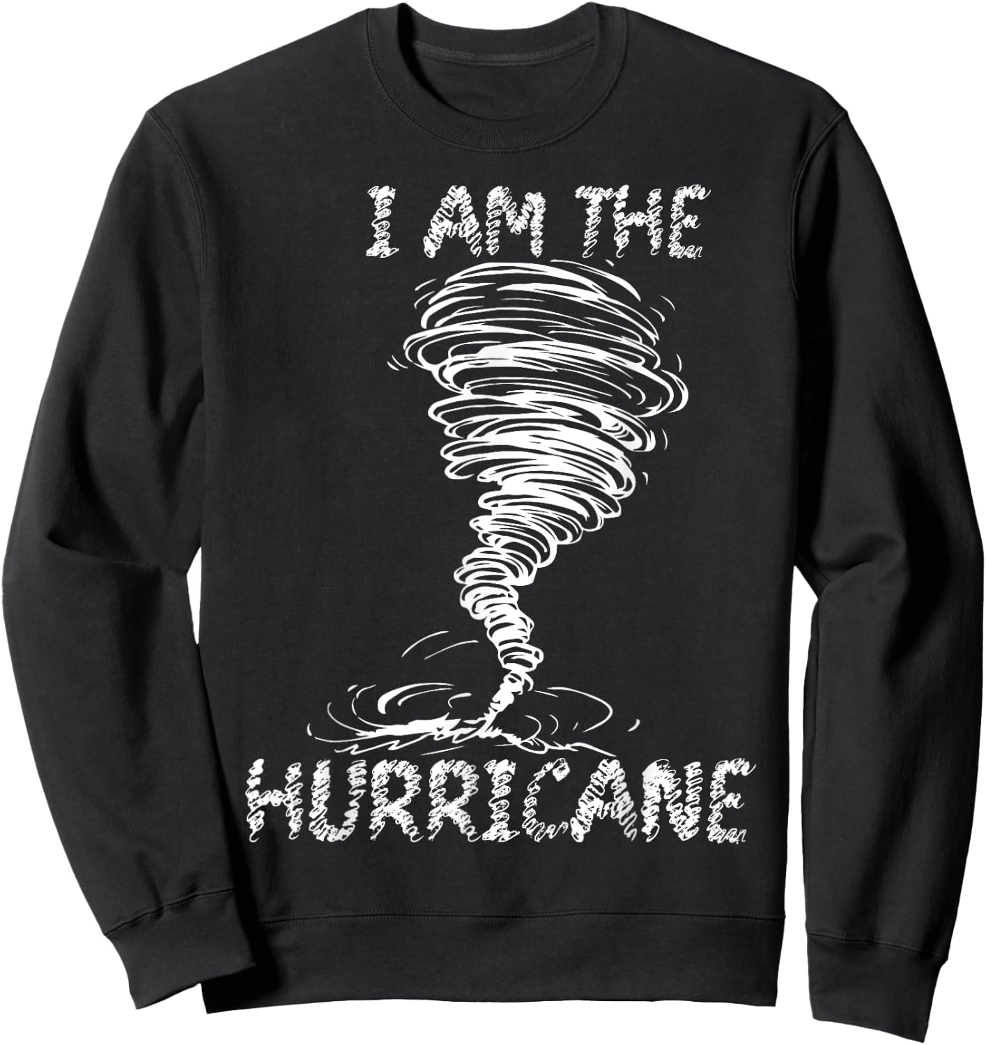 White Storm Twister Hurricane Tornado Weather Scary Costume Sweatshirt - Sweatshirt | Black
