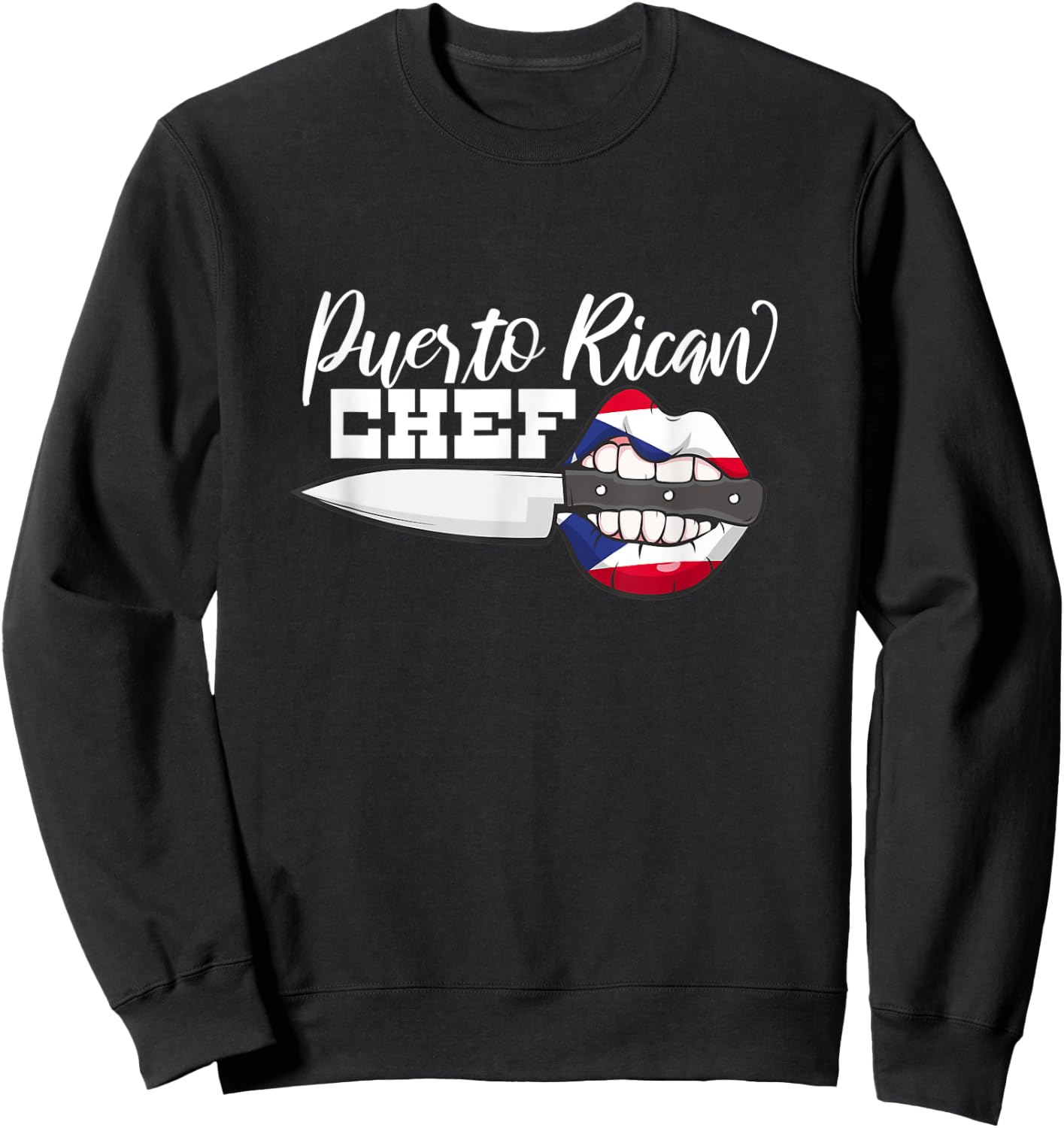 Puerto Rican chefs are lip biting hot! Sweatshirt - Sweatshirt | Black