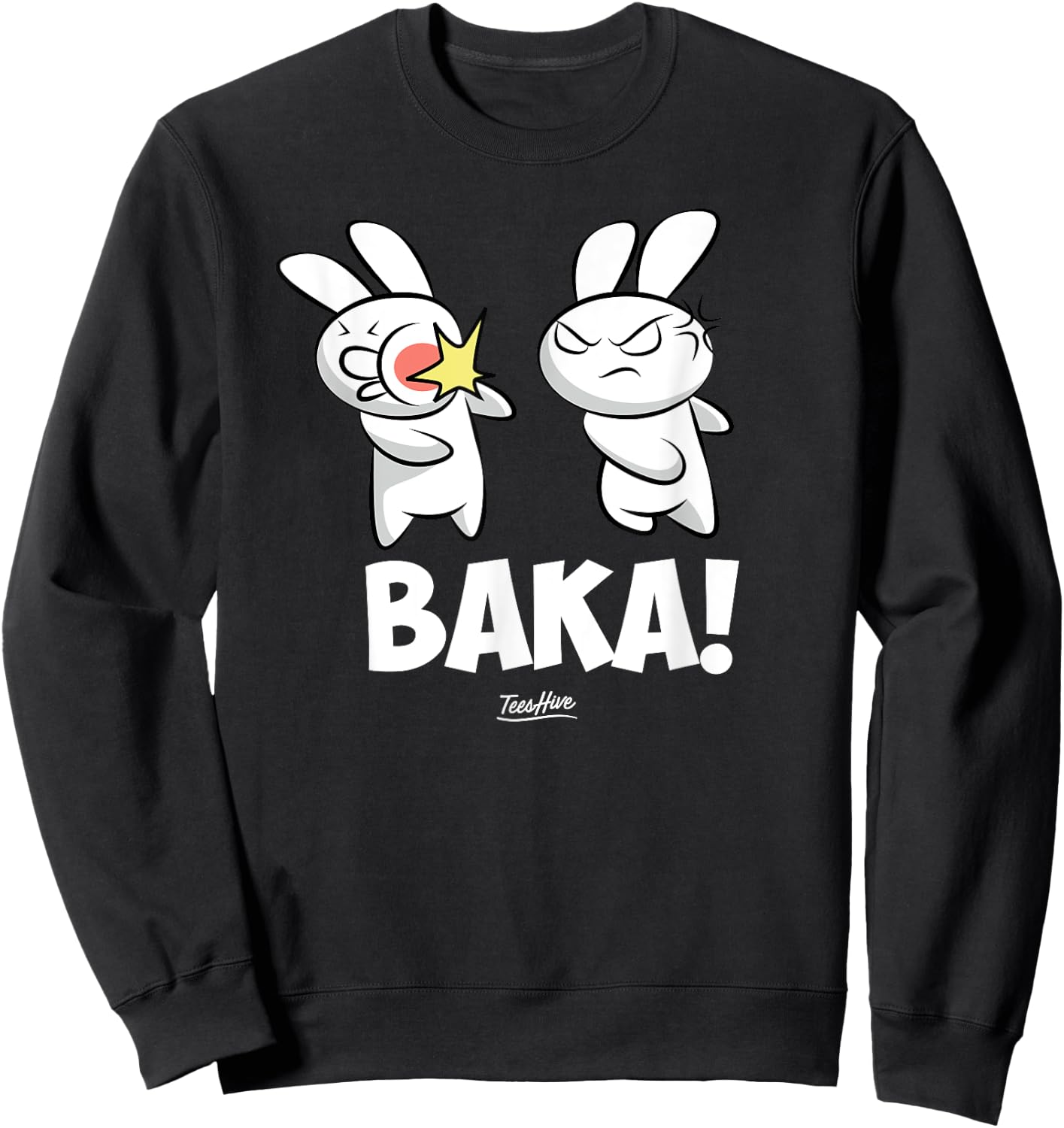 Men Anime Baka Sweatshirt - Sweatshirt | Black