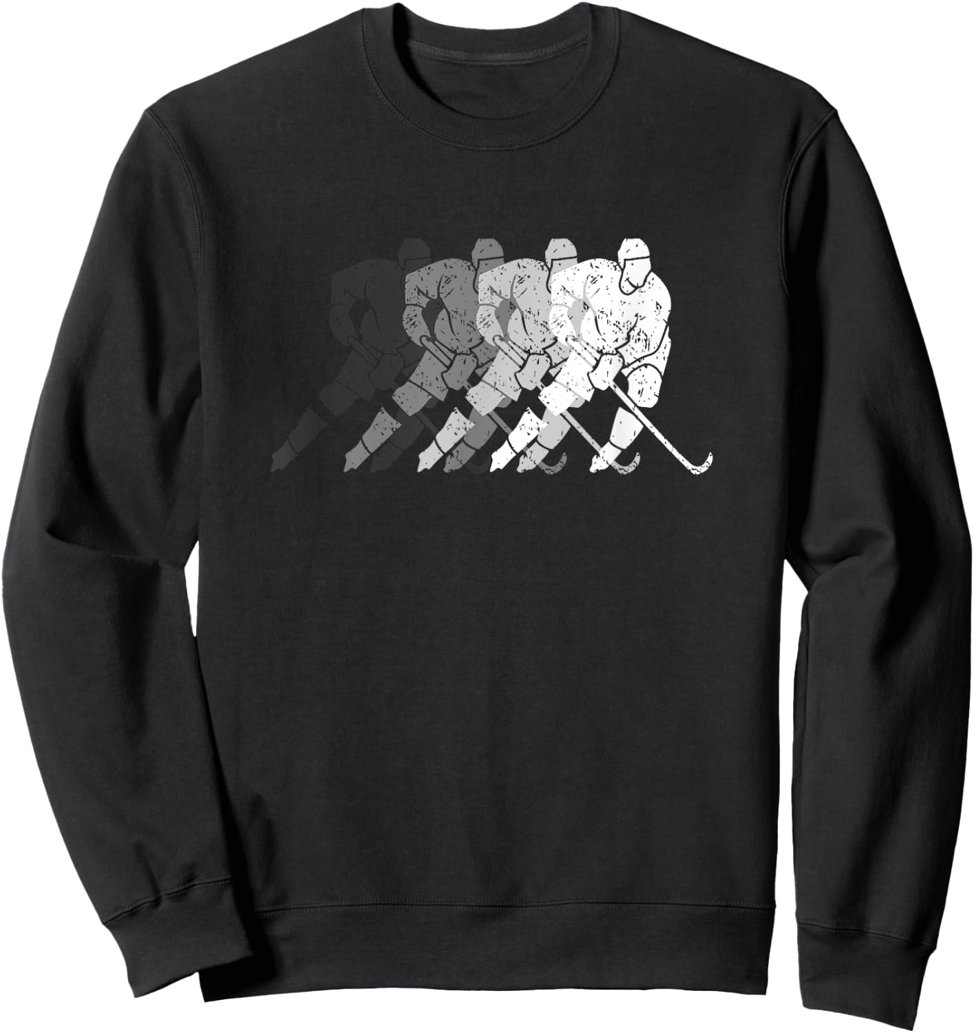 Vintage Hockey Player Gift Kids Men Women Wintersport Sweatshirt - Sweatshirt | Black