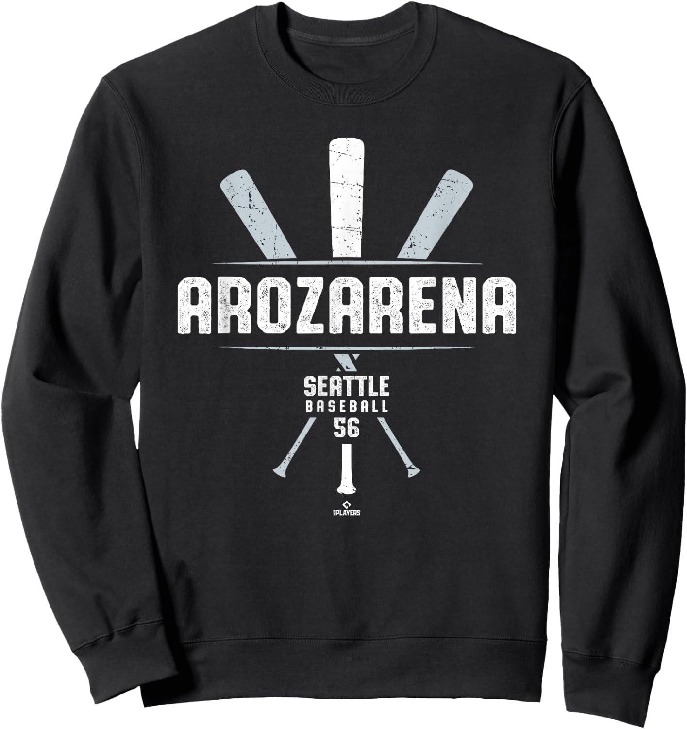 Vintage Baseball Bat Gameday Randy Arozarena Seattle Sweatshirt - Sweatshirt | Black