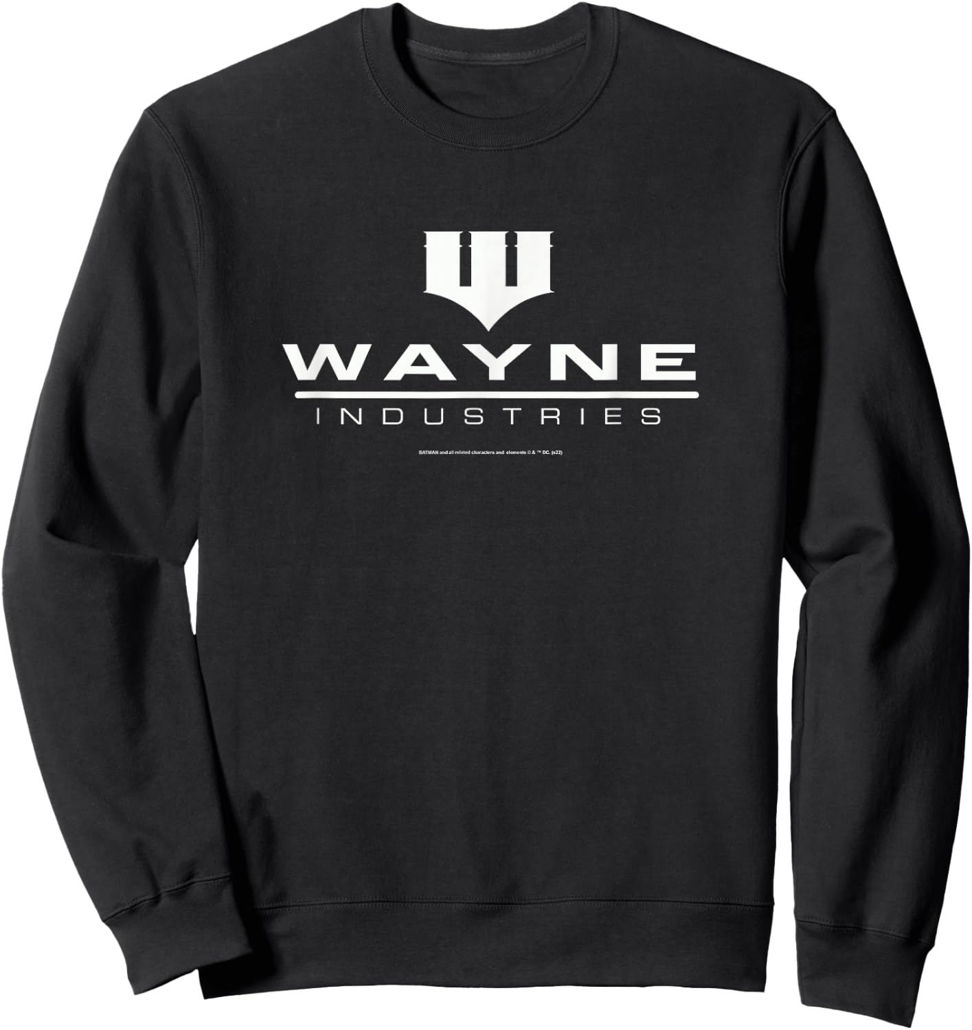 Batman Wayne Logo on Black Sweatshirt - Sweatshirt | Black