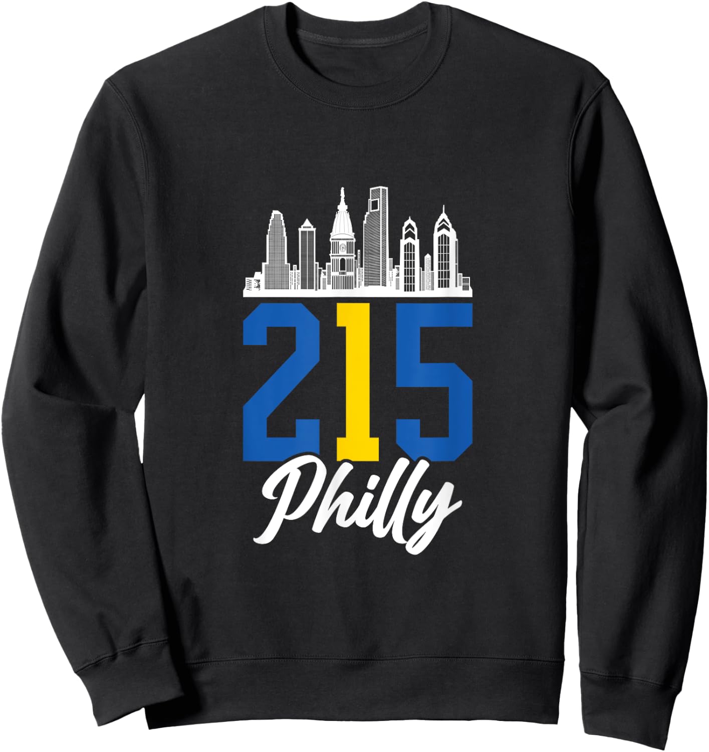 Philadelphia Philly 215 Pennsylvania Sweatshirt - Sweatshirt | Black