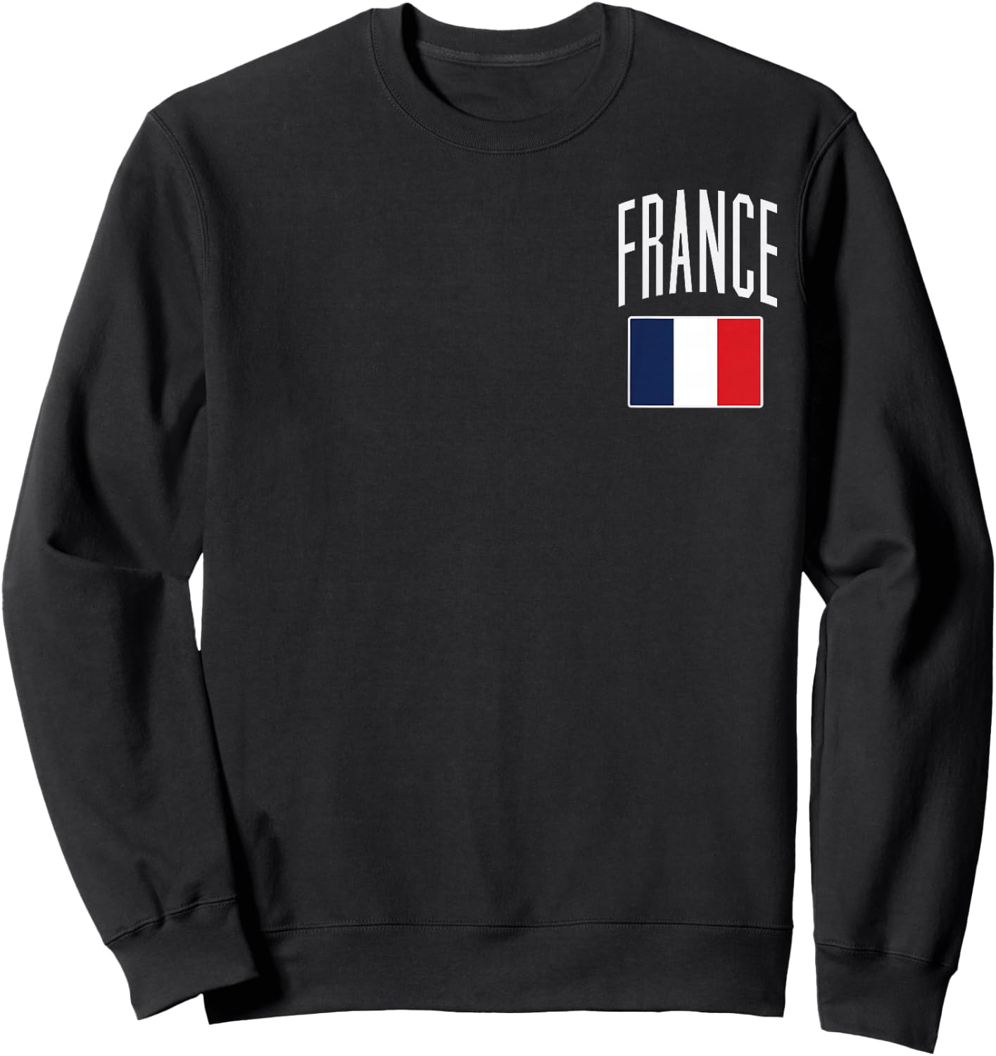 France Flag French Pocket Football Soccer Fan Men Women Kids Sweatshirt - Sweatshirt | Black