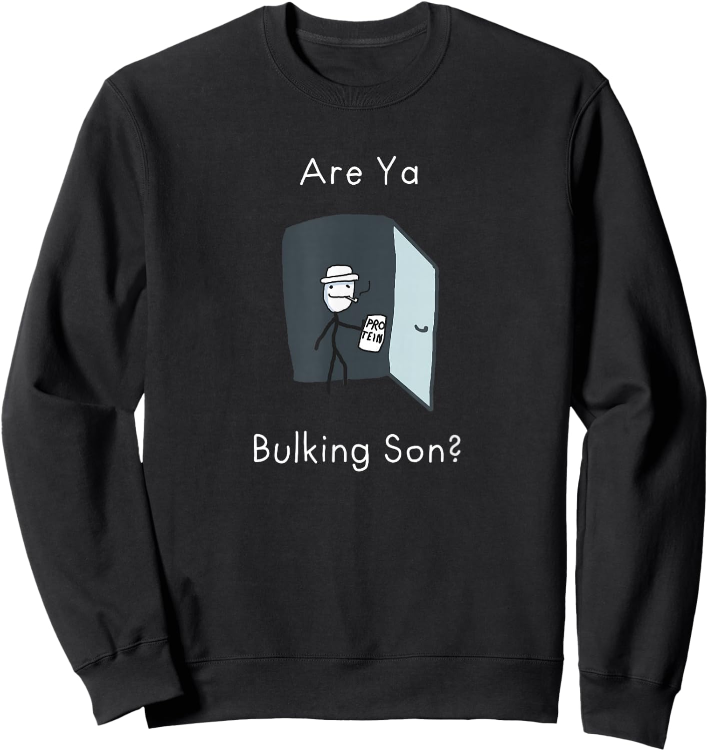 Sind Ya Bulking Sohn Gym Meme Sweatshirt - Sweatshirt | Black