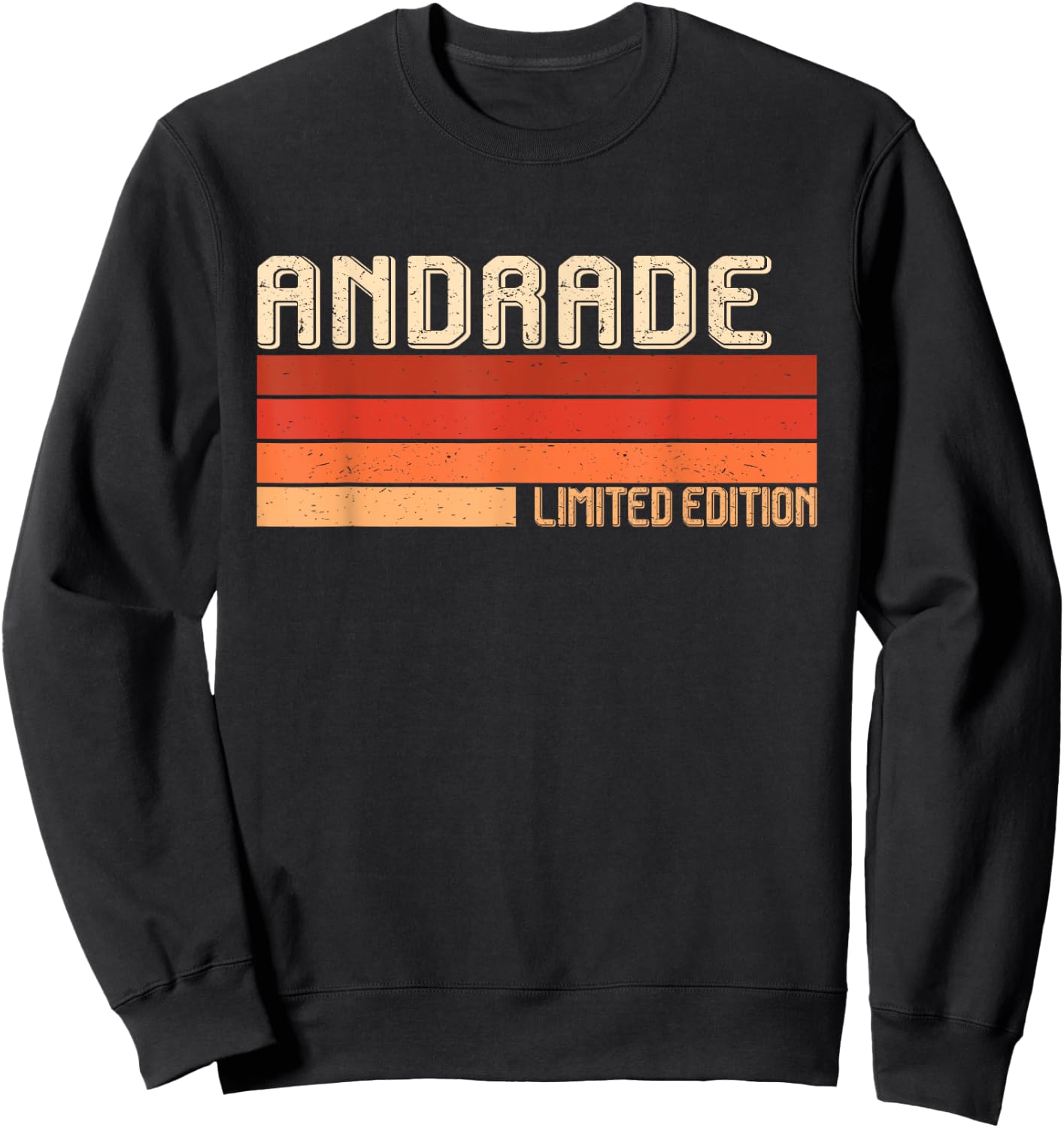 ANDRADE Name Personalized Idea Men Retro Vintage ANDRADE Sweatshirt - Sweatshirt | Black