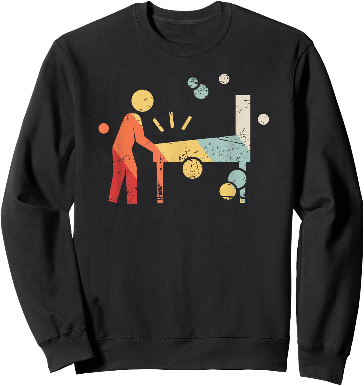 Retro Player | Pinball Sweatshirt - Sweatshirt | Black