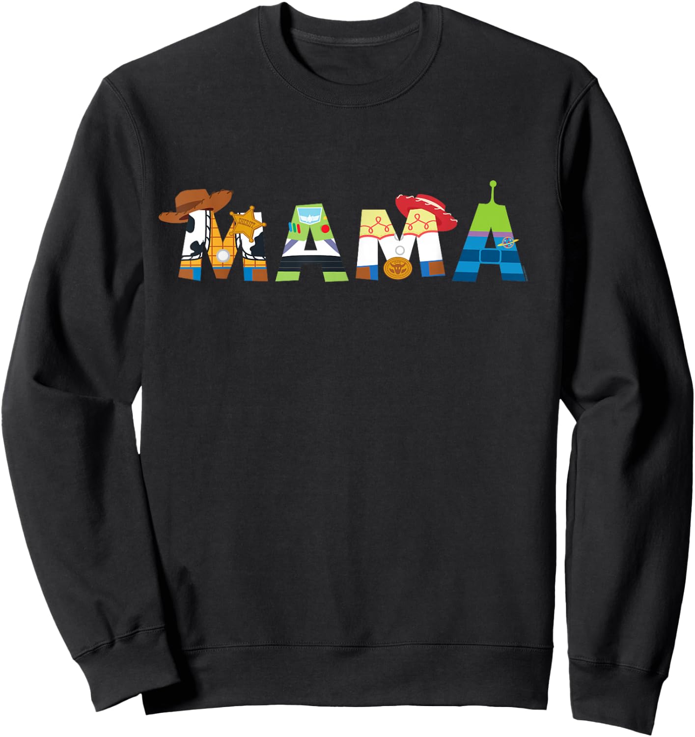 Disney and Pixar's Toy Story Mama Mother's Day Mom Birthday , Black, S Sweatshirt - Sweatshirt | Black