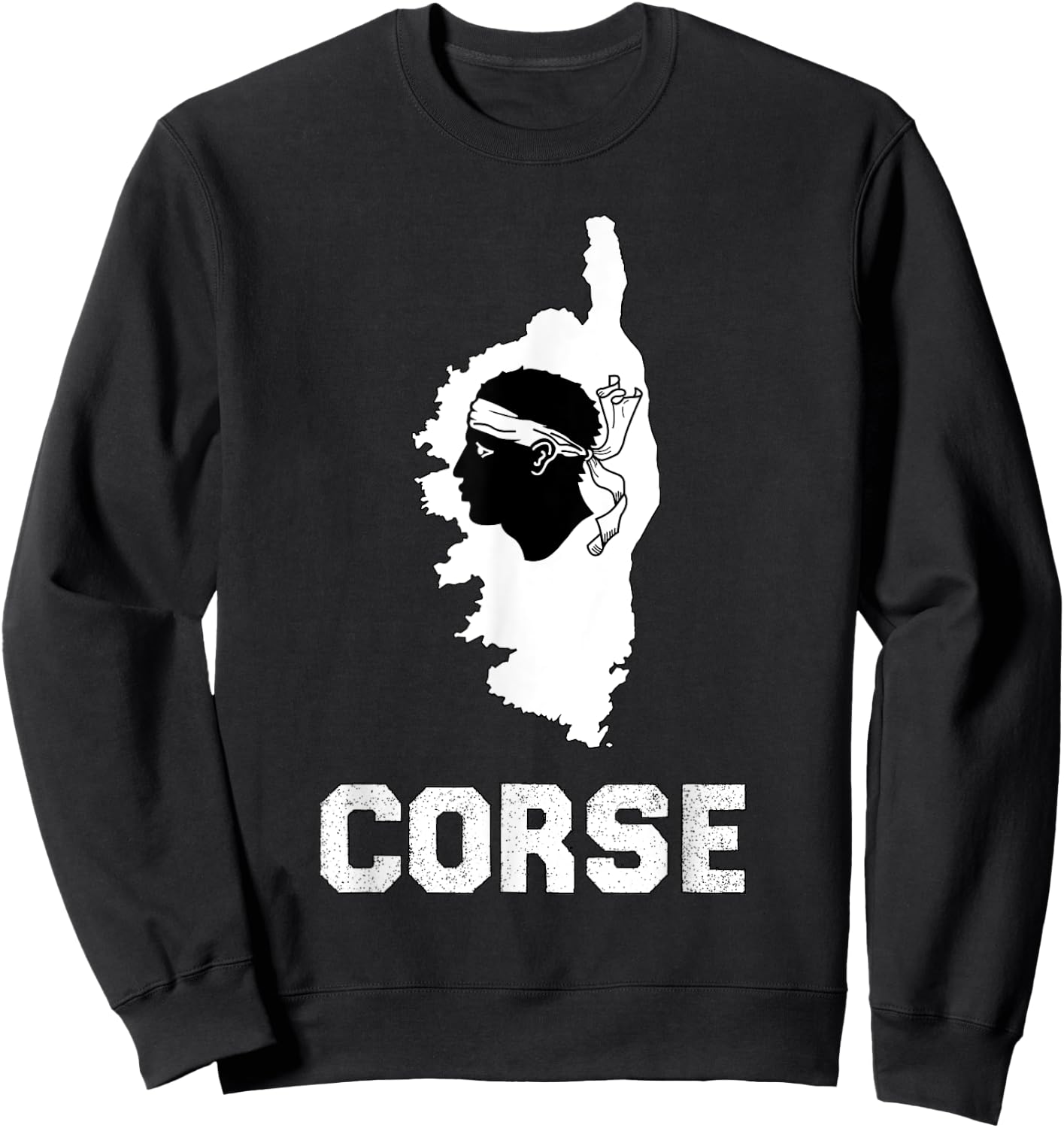 Authentic Corsica Beauty Island Women And Children , Black, S Sweatshirt - Sweatshirt | Black