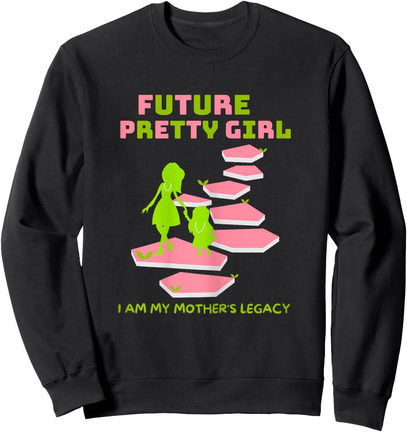 Future Pretty Girl | First Black Sorority 08 Sweatshirt - Sweatshirt | Black