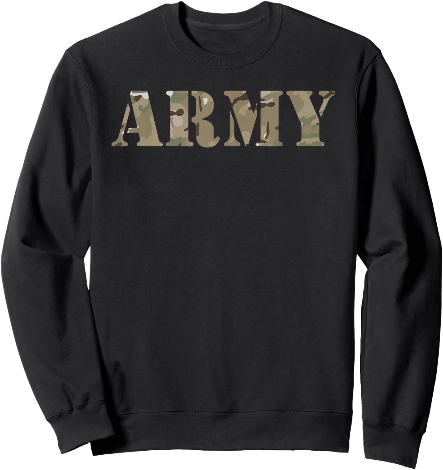 US Army - OCP ACU Camo Multicam Camouflage USA Sweatshirt - Sweatshirt | Black