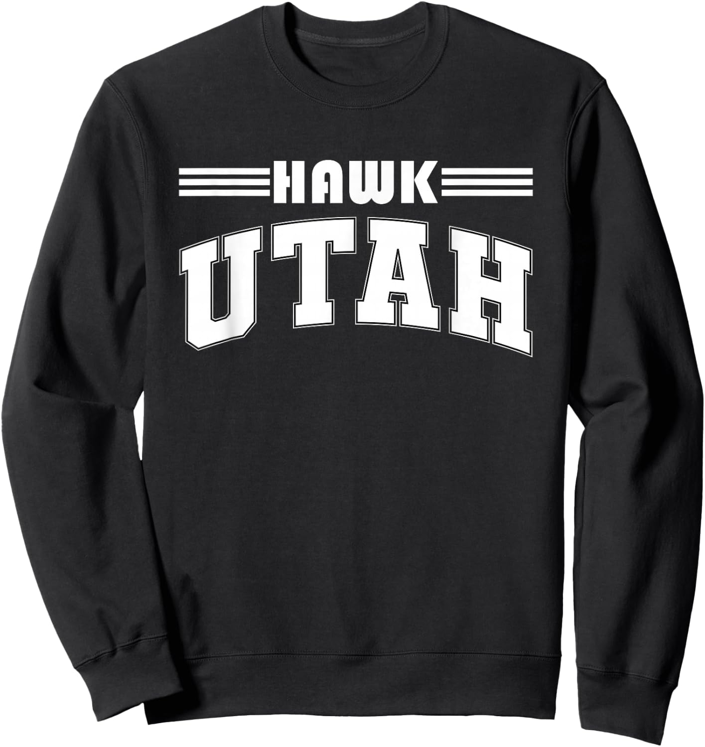 Hawk Utah Funny Hawk Utah Sweatshirt - Sweatshirt | Black