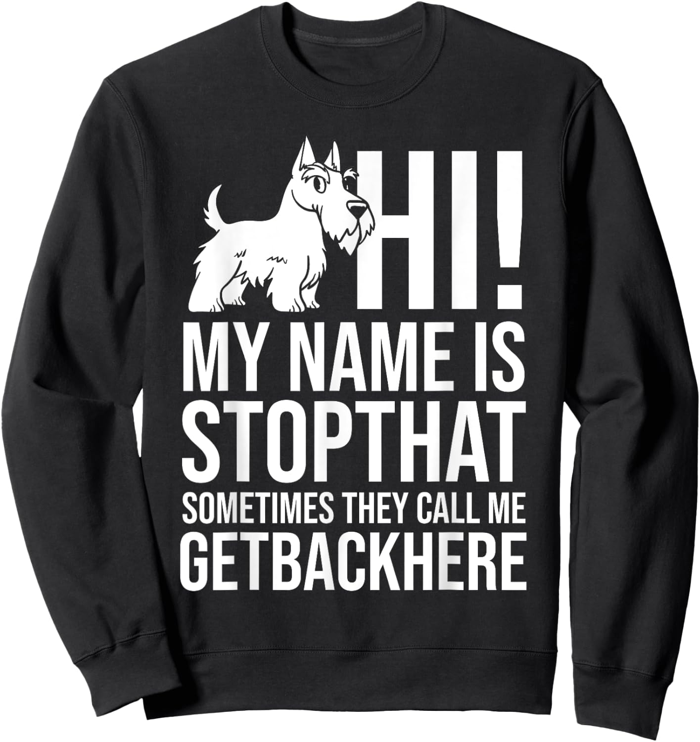 Scottish Terrier Dog Puppies Owner Lover Sweatshirt - Sweatshirt | Black