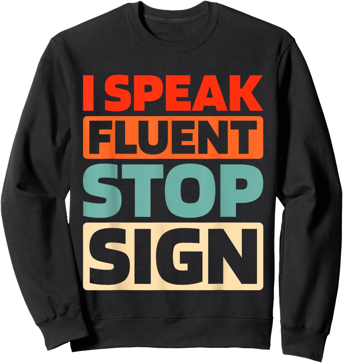 Retro Traffic Control - Pedestrian Vintage Crossing Guard Sweatshirt - Sweatshirt | Black