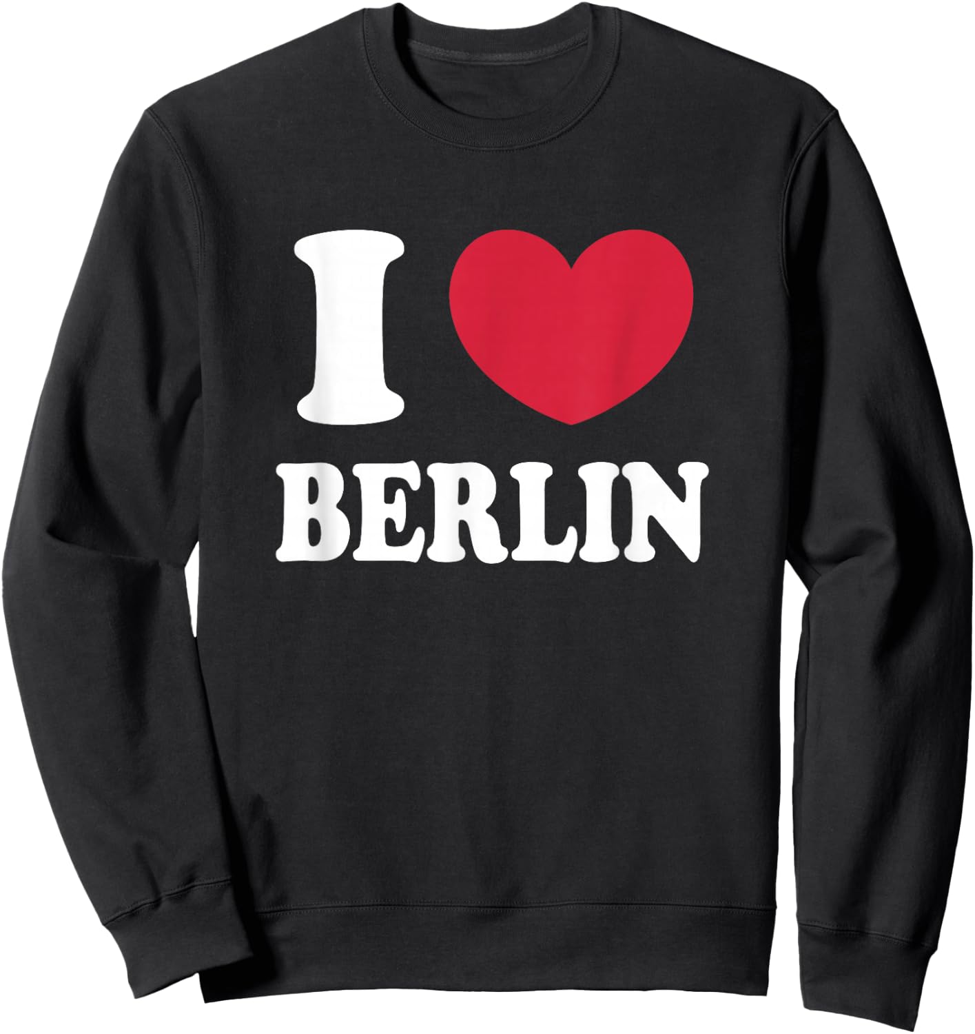 I Love Berlin , Black, S Sweatshirt - Sweatshirt | Black