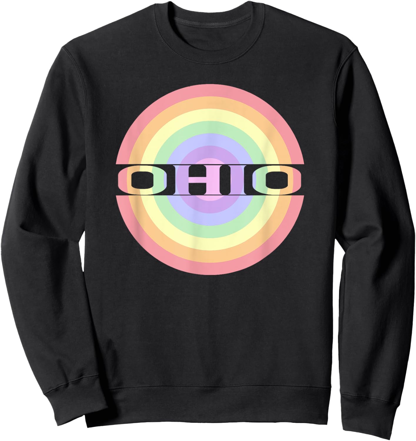 Ohio OH Souvenir Keepsake Pastel for Adults Children Kids Sweatshirt - Sweatshirt | Black
