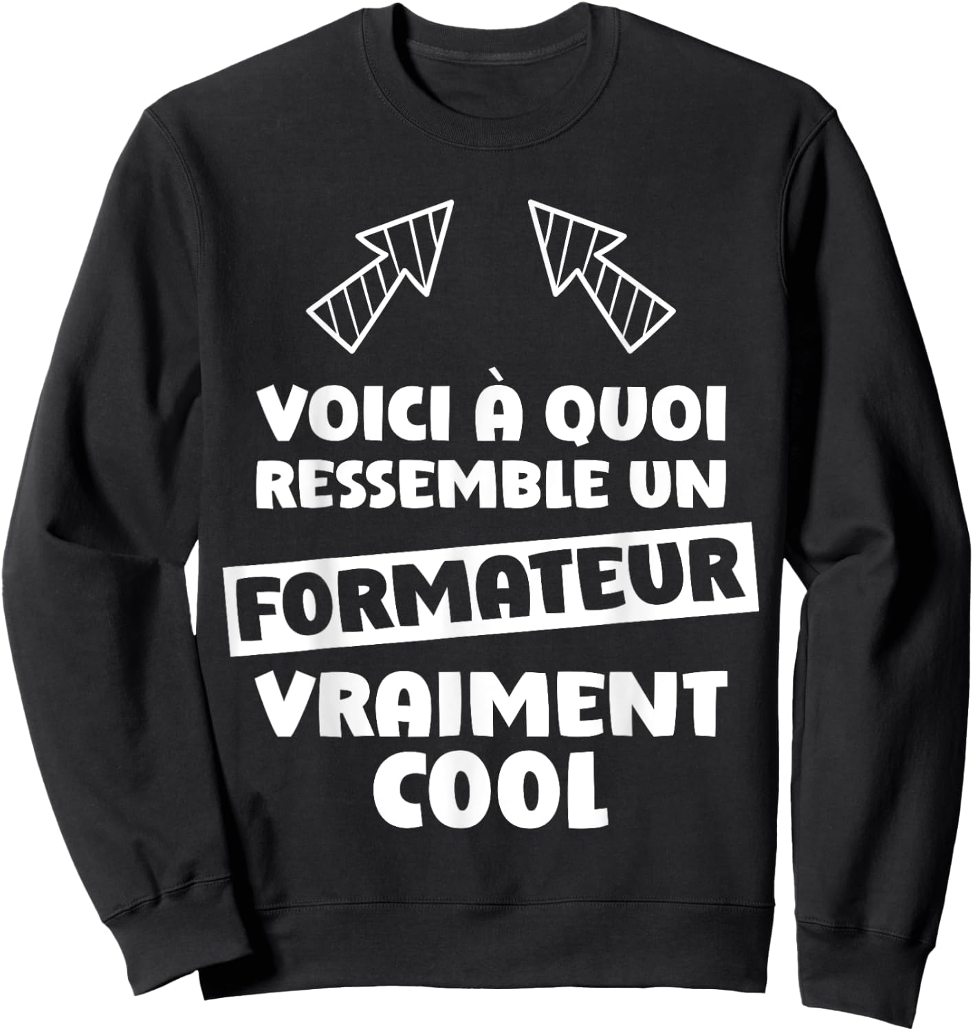 Trainer Cool Gift Fun Job Training Learning , Black, S Sweatshirt - Sweatshirt | Black