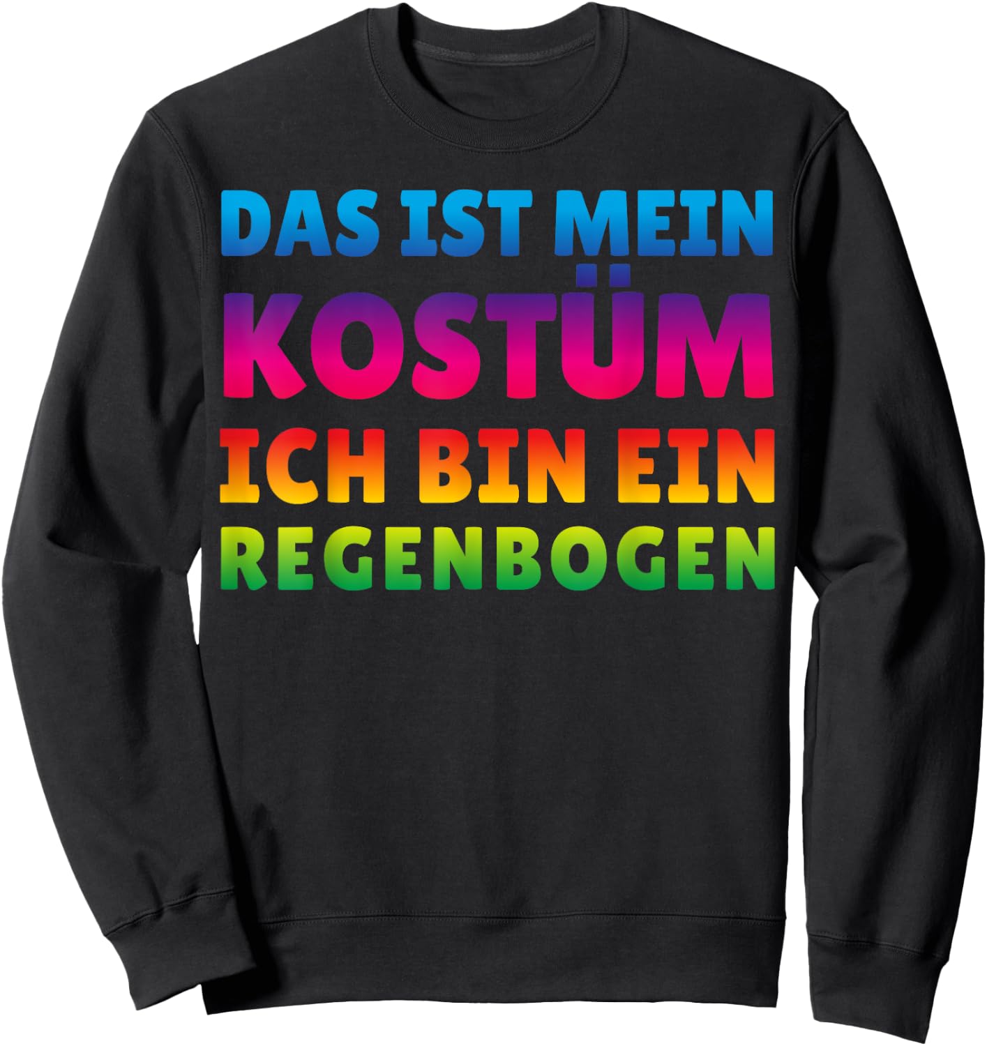 Funny Rainbow Costume for Carnival Halloween , black Sweatshirt - Sweatshirt | Black