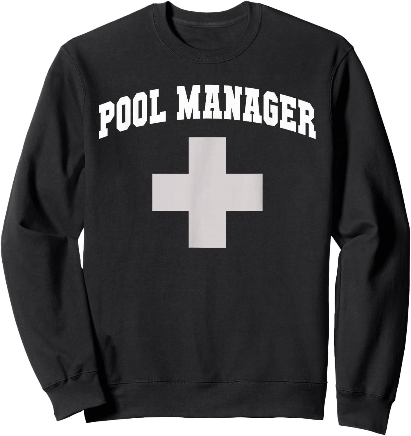 Funny Pool Manager All Girls Lifeguards CPR Instructor Swim Sweatshirt - Sweatshirt | Black