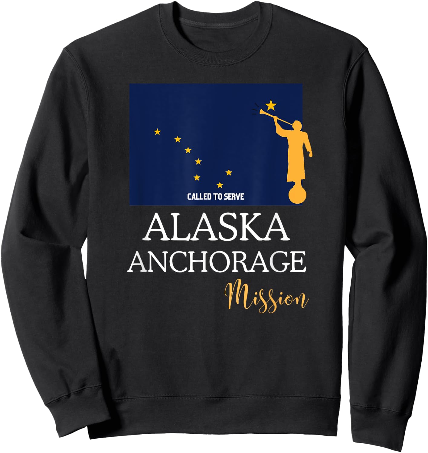 Alaska Anchorage Mormon LDS Mission Missionary Sweatshirt - Sweatshirt | Black