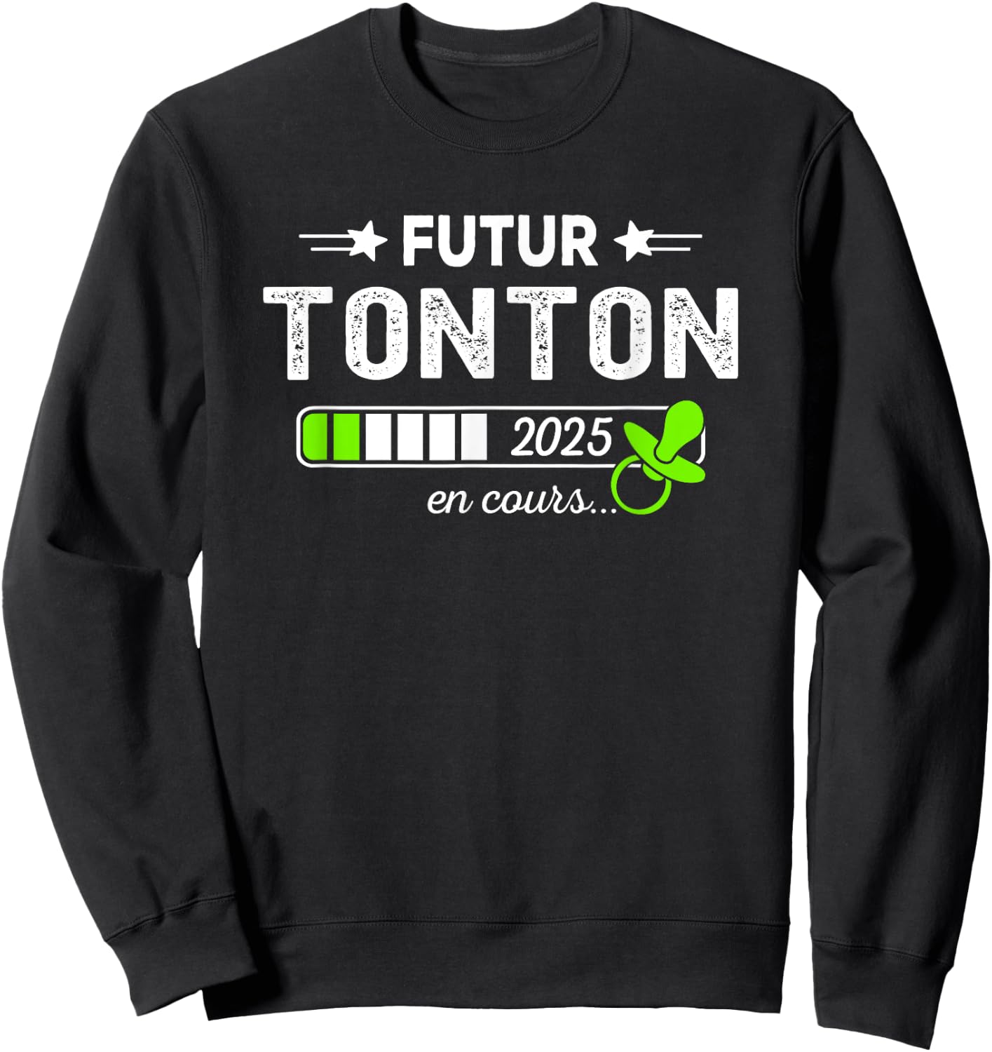 Coming Soon Uncle Going Pregnancy Announcement Future Tonton 2025 Sweatshirt - Sweatshirt | Black
