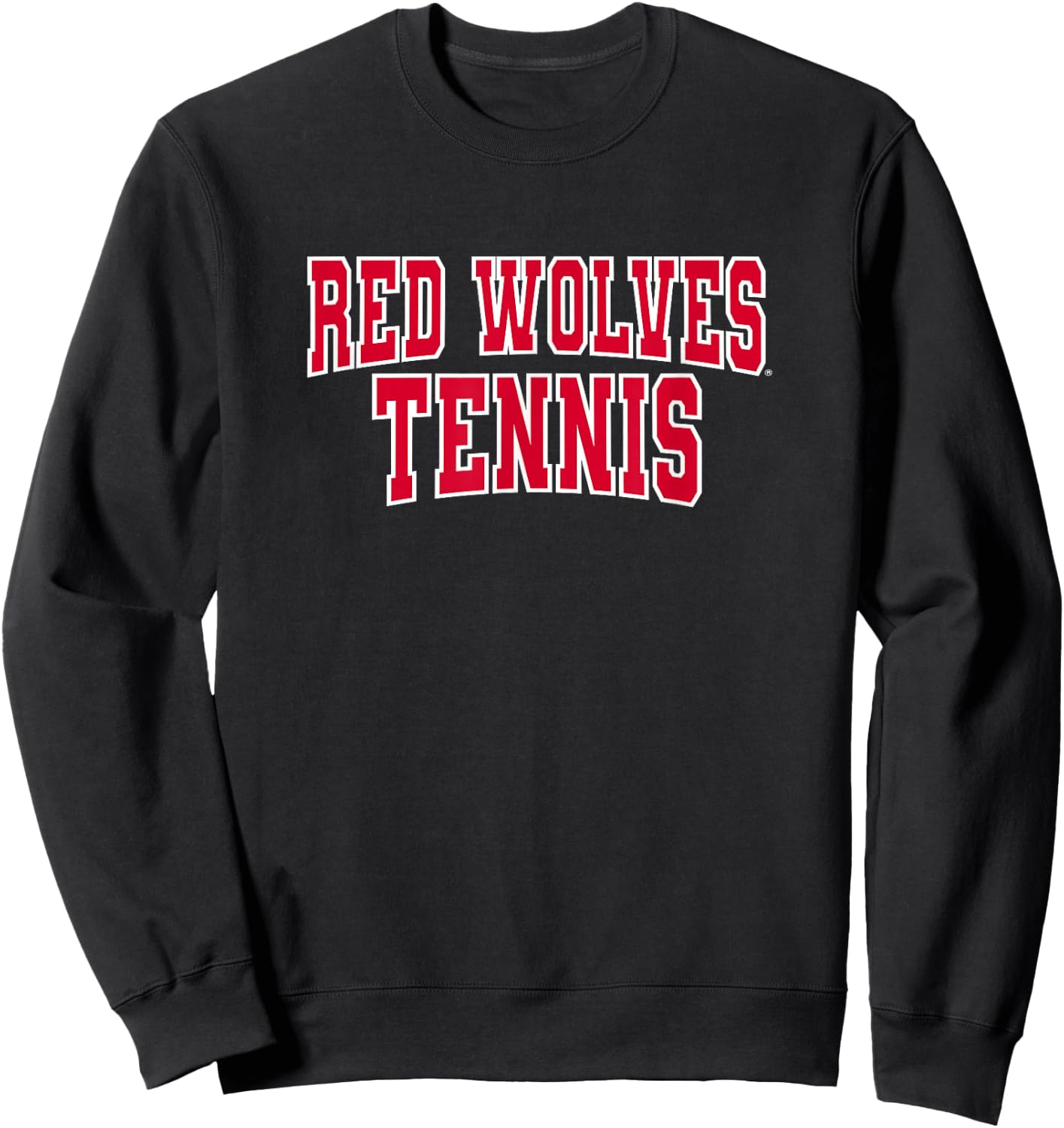 Arkansas State Red Wolves Premium Collegiate Tennis Sweatshirt - Sweatshirt | Black