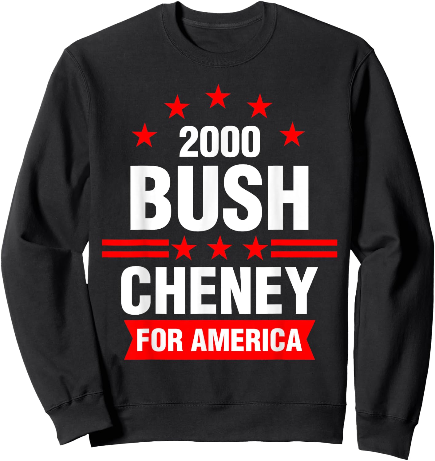 Bush Cheney 2000 America Election Campaign Sweatshirt - Sweatshirt | Black