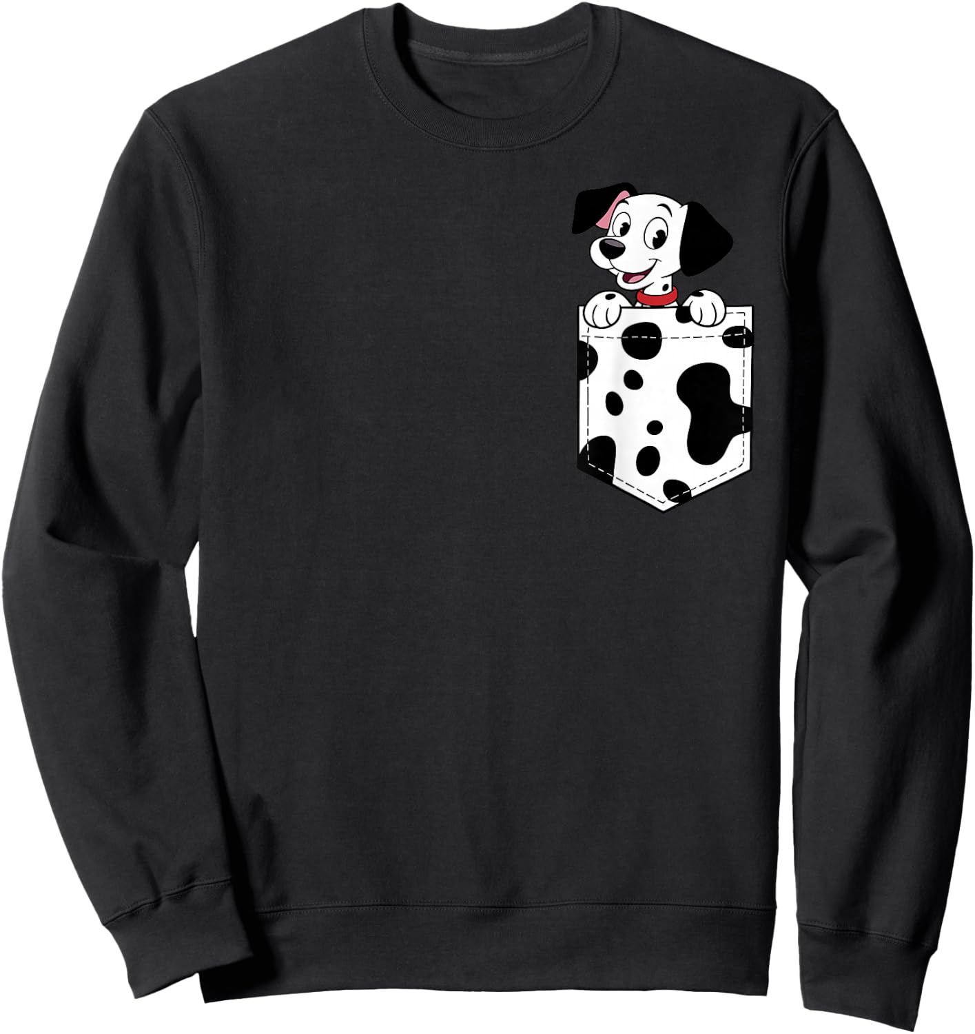 Dalmatian Costume Women Kids Dalmatian Dog Lover Sweatshirt - Sweatshirt | Black