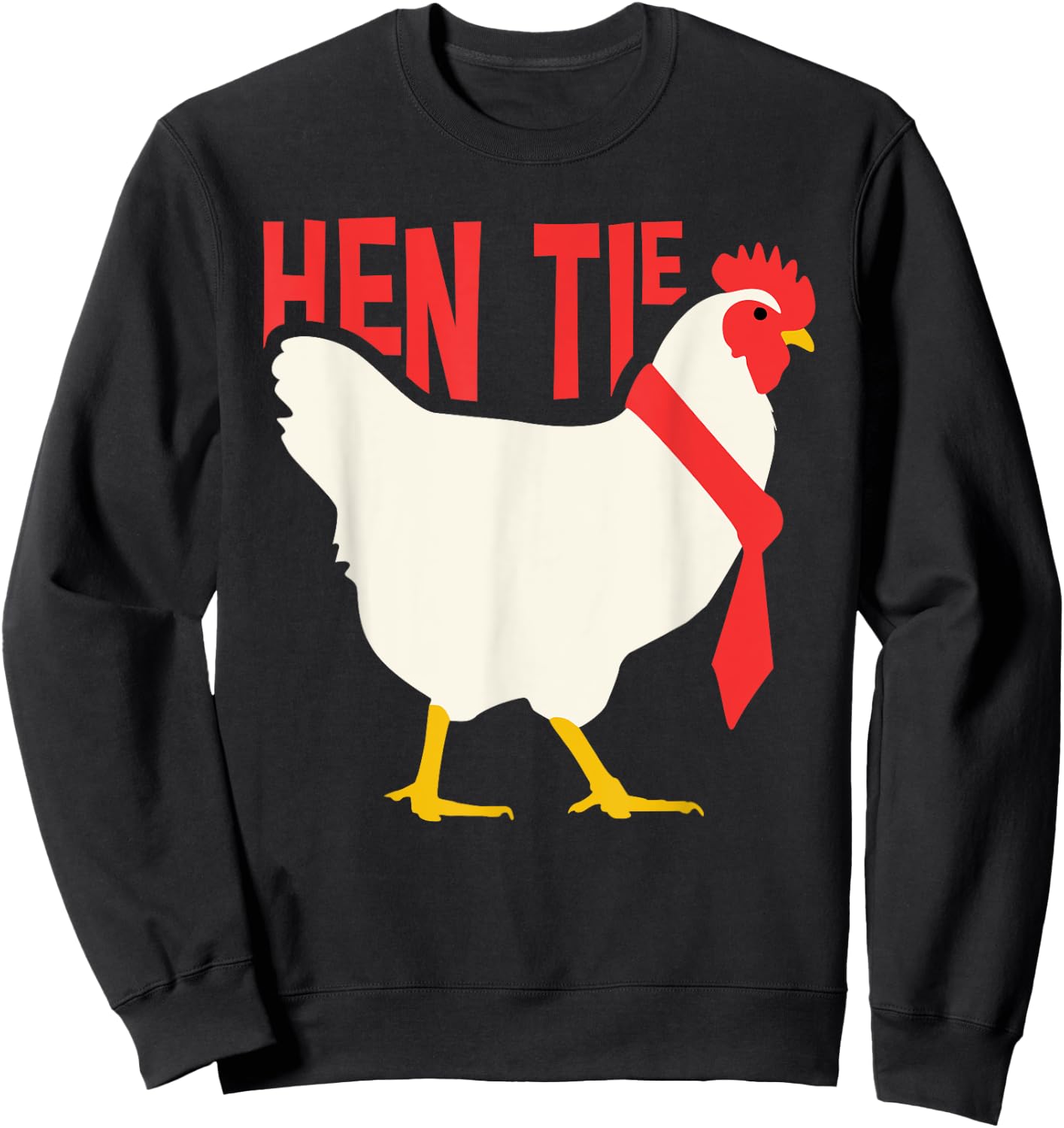 Funny Hen Tie Gift Women Chicken Japanese Anime Sweatshirt - Sweatshirt | Black