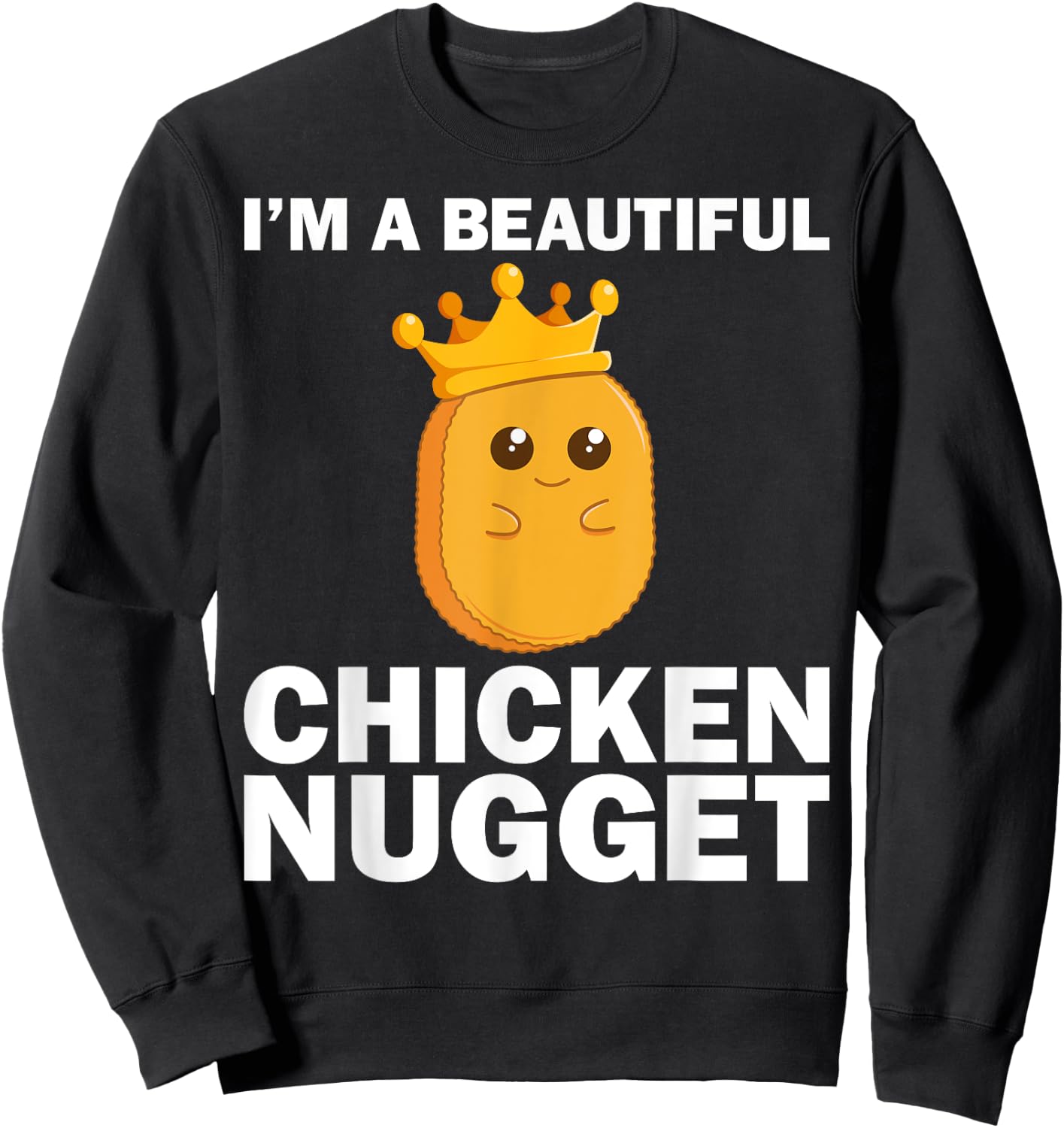 Funny Chicken Nugget Women Nug Life Chicken Lover Sweatshirt - Sweatshirt | Black