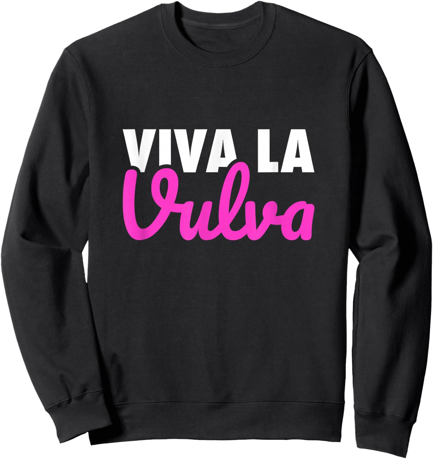 Viva La Vulva Statement Pride March Sweatshirt - Sweatshirt | Black