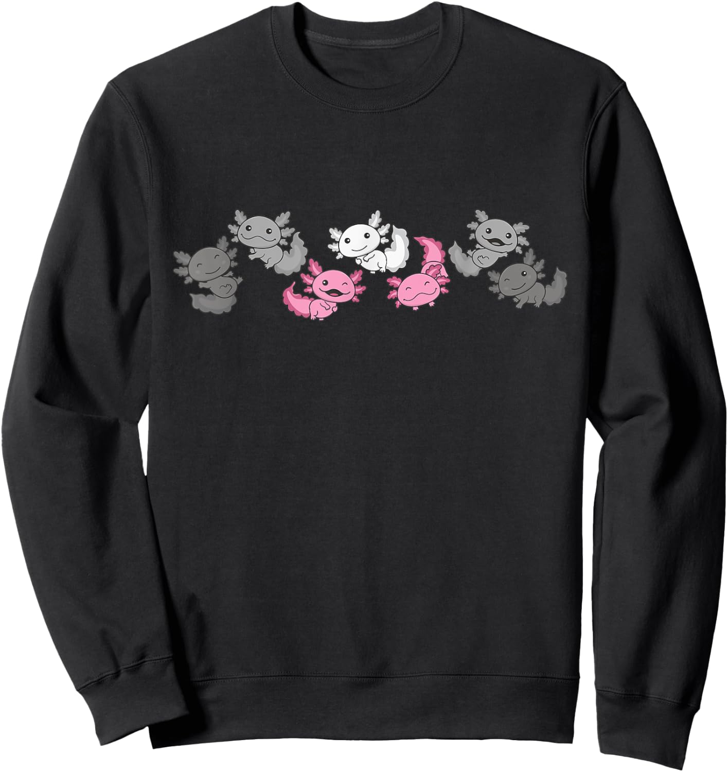 Demigirl Flag Gay Pride Month Lgbtq Demigirl Axolotl Sweatshirt - Sweatshirt | Black