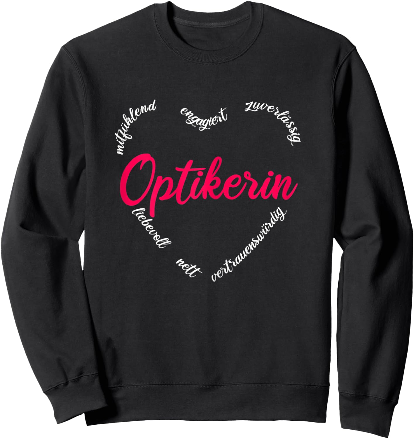 Damen Optikerin Optiker Frauen Geschenk Sweatshirt - Sweatshirt | Black