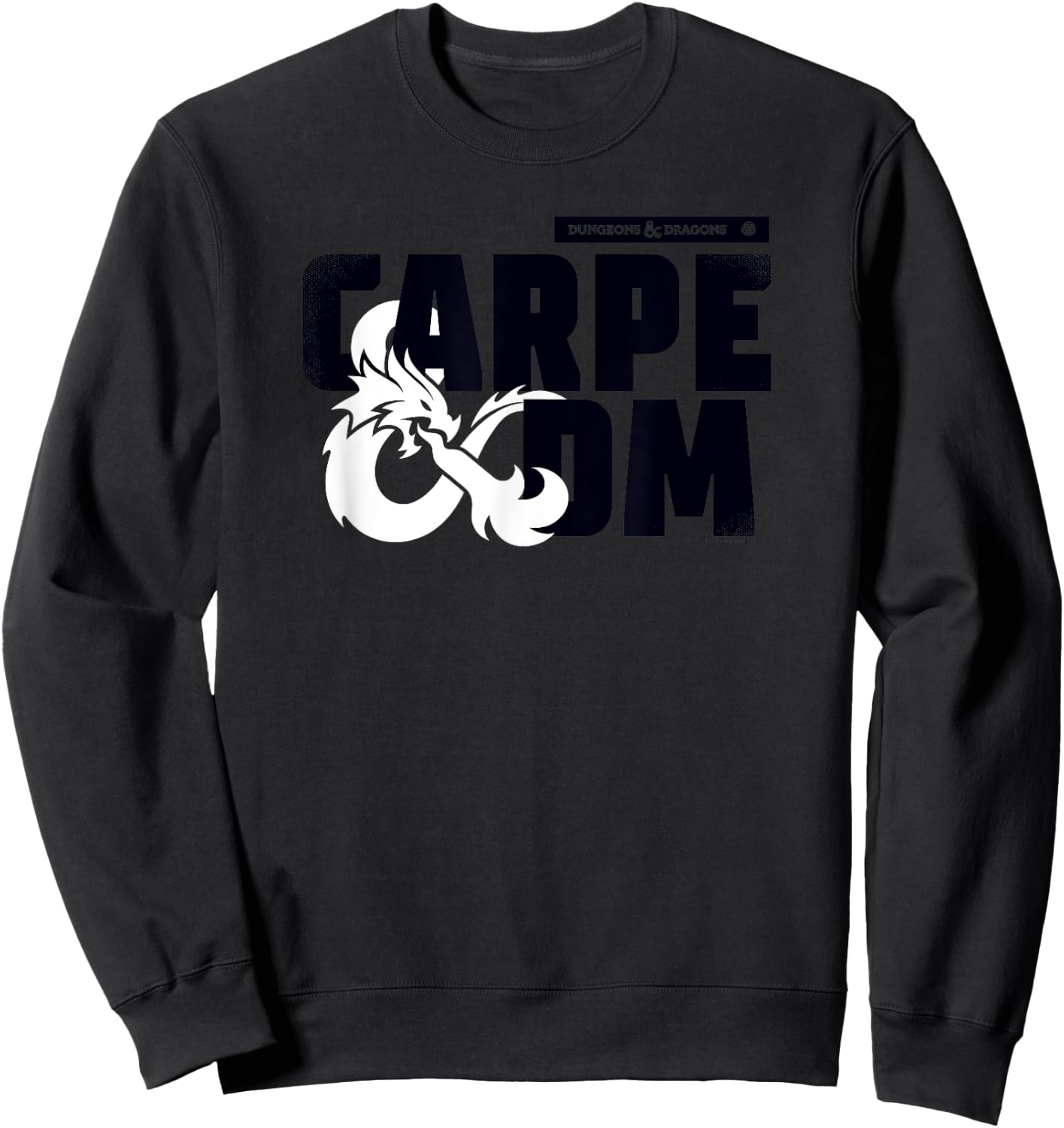 Dungeons & Dragons Carpe Dm Dragon Ampersand Logo , gray Sweatshirt - Sweatshirt | Black