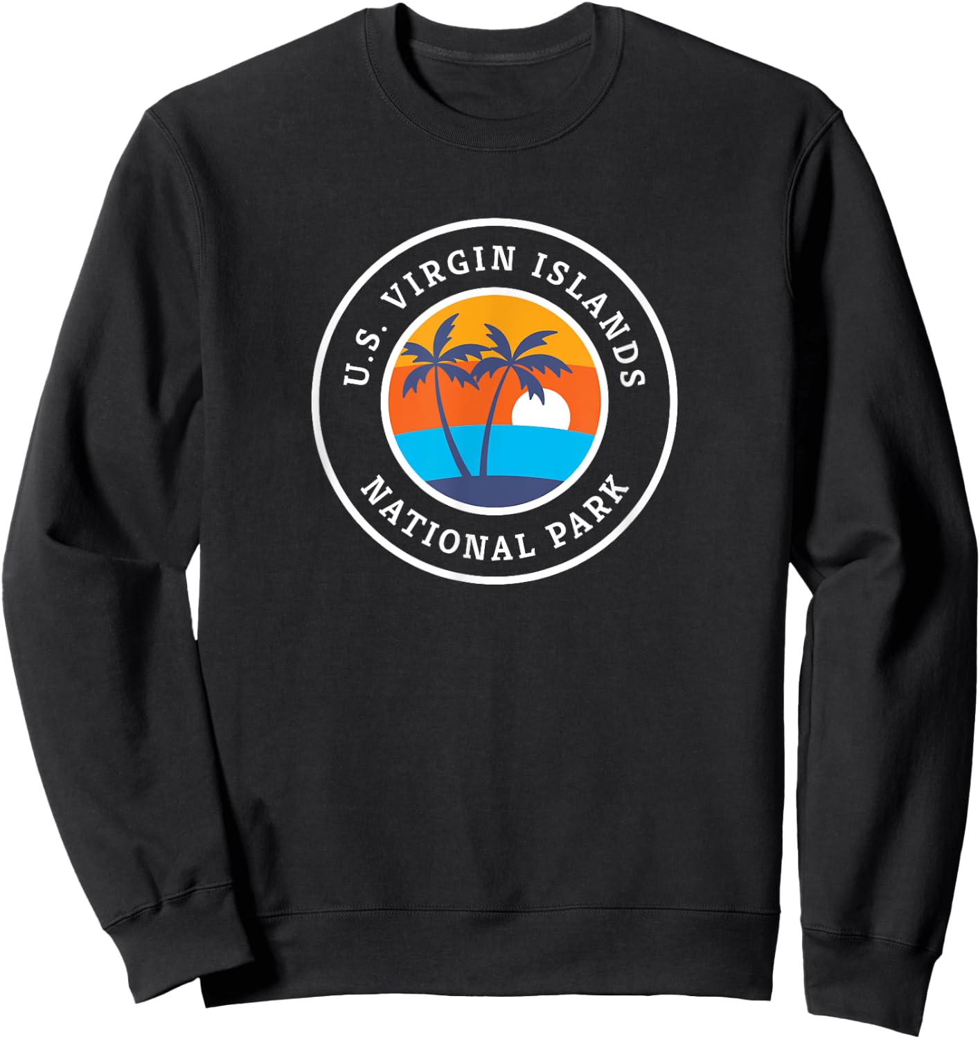 Virgin Islands National Park Retro T Shirt, National Park Gi Sweatshirt - Sweatshirt | Black