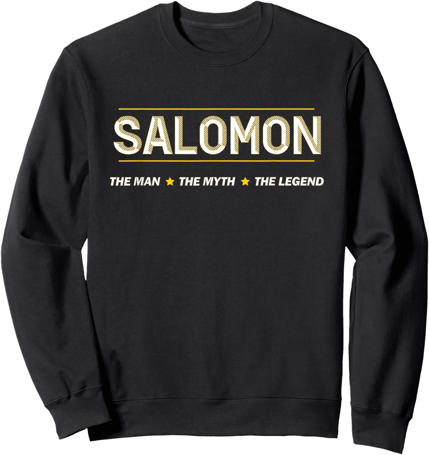 SALOMON the Man the Myth the LEGEND | Mythos Legende Name Sweatshirt - Sweatshirt | Black