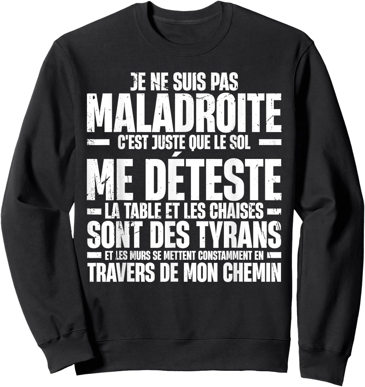 Funny Je Ne Suis Pas Awkward Funny Sarcastic , Black, S Sweatshirt - Sweatshirt | Black