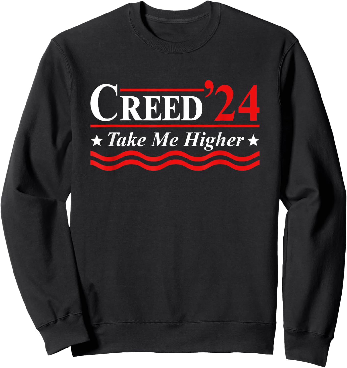 Creed '24 Take Me Higher Creed 2024 Take Me Higher Us Flag Sweatshirt - Sweatshirt | Black