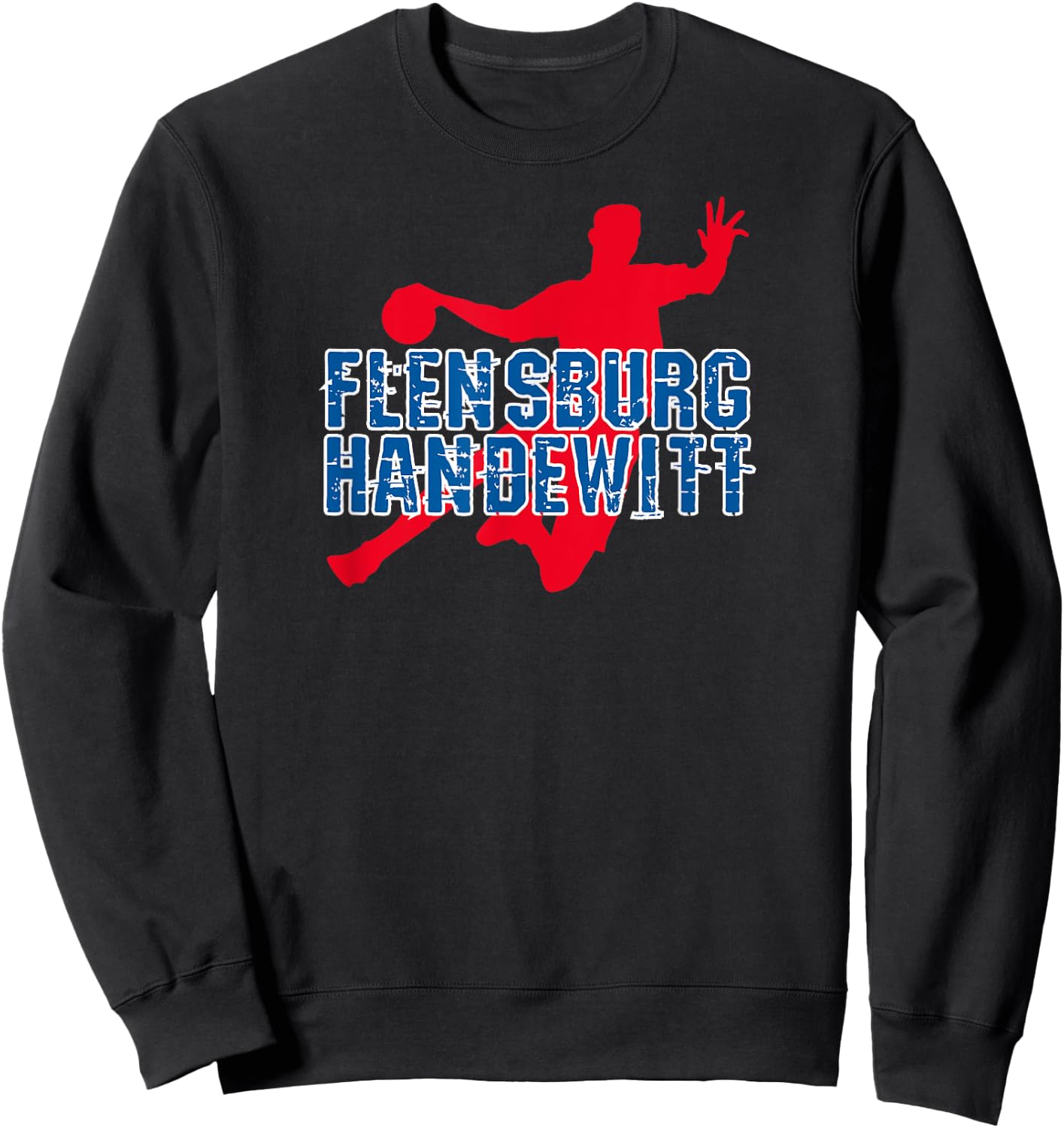 Flensburg-Handewitt Hand Ball Team Club Fan , black Sweatshirt - Sweatshirt | Black
