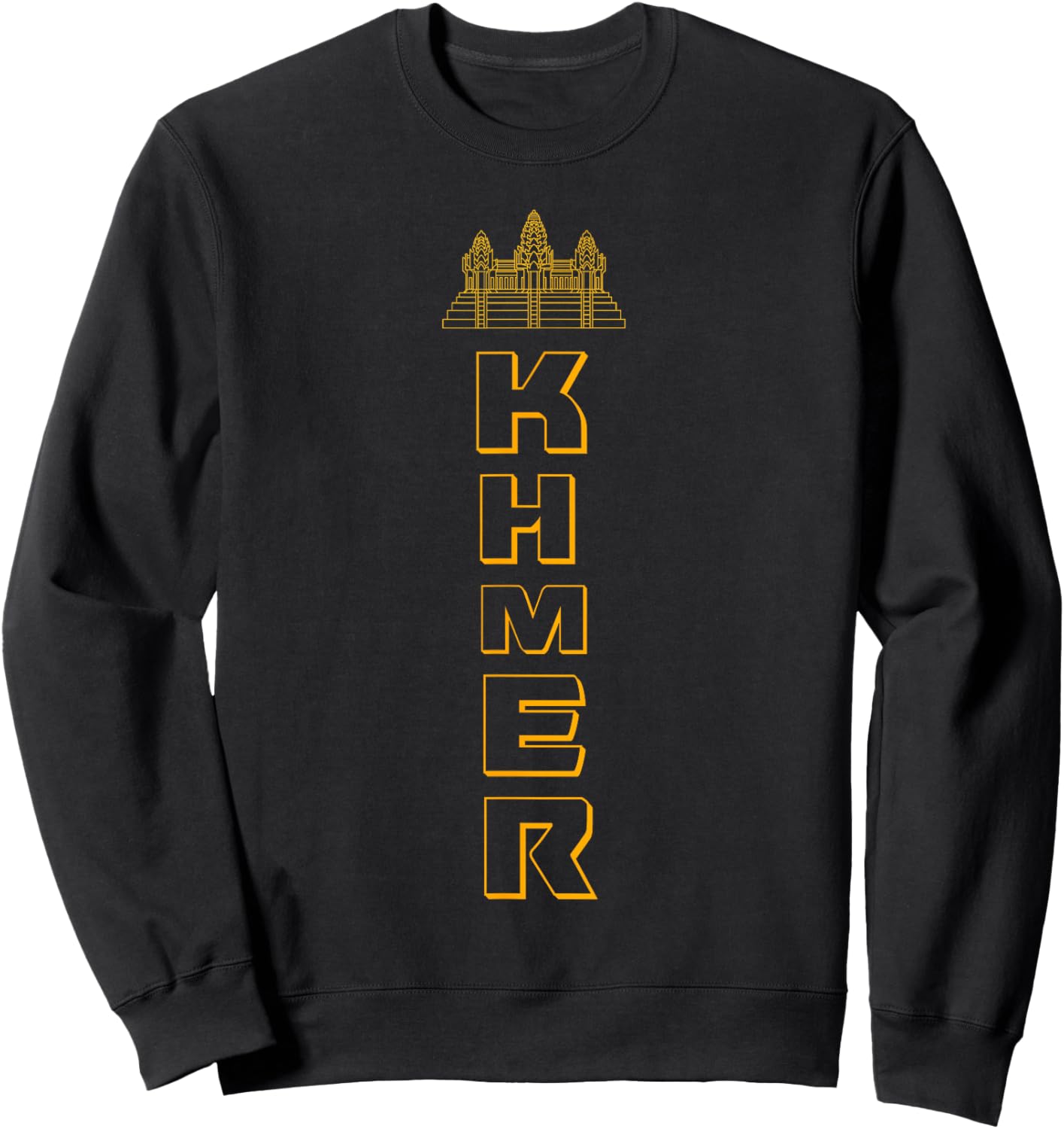Khmer Angkor Wat Sweatshirt - Sweatshirt | Black